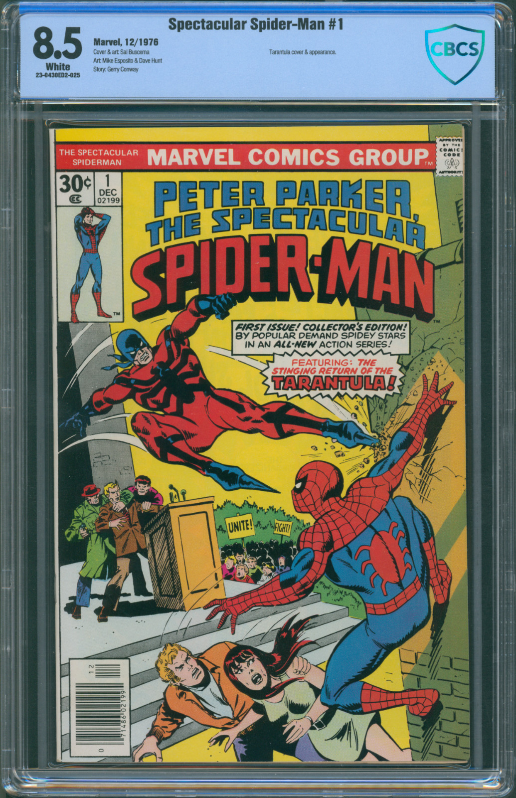 Spectacular Spider-Man #1, CBCS 8.5, Direct Edition (1976)
