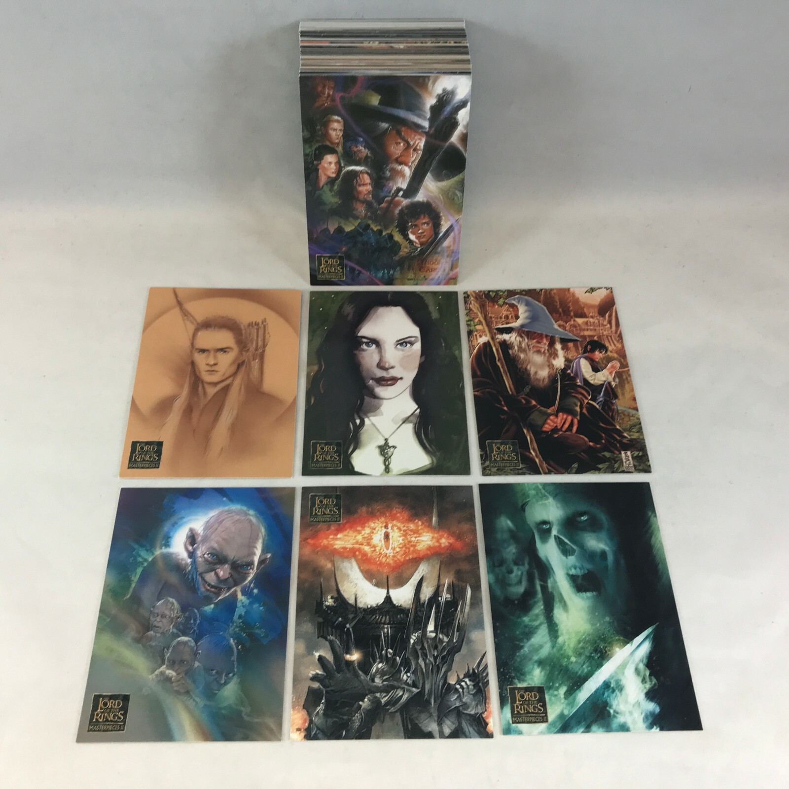 LORD OF THE RINGS: MASTERPIECES SERIES 2 2008 Complete Card Set (ALL NEW ART)