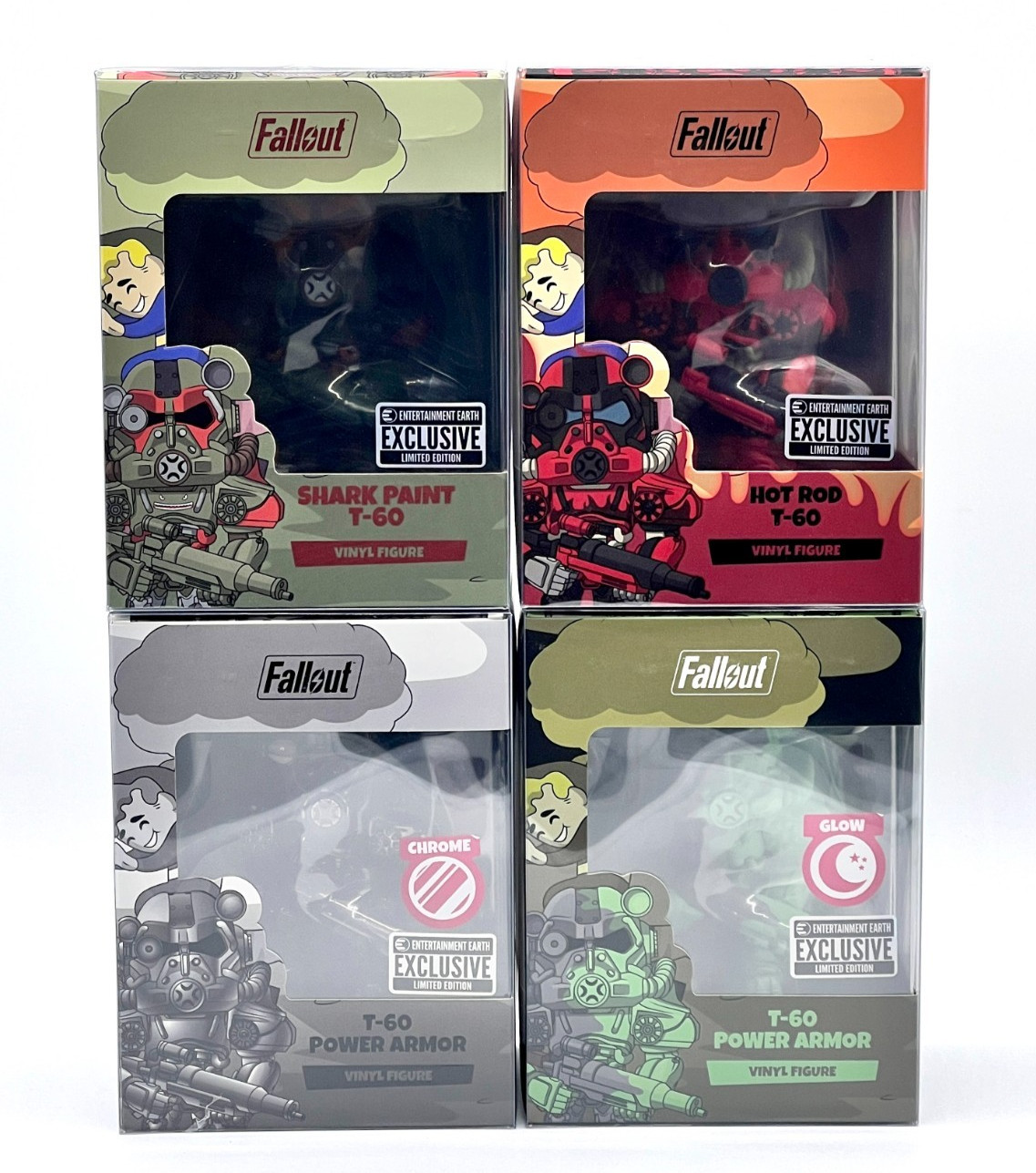 YouTooz • EE Excl • FALLOUT • T-60 Power Armor (Set of 4) • w/Pro • Ships Free