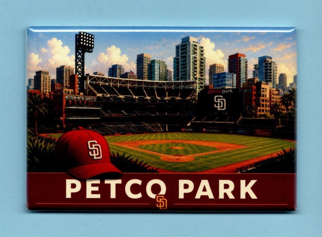 PETCO PARK *2X3 FRIDGE MAGNET* SAN DIEGO PADRES BASEBALL BALLPARK MLB STADIUM CA