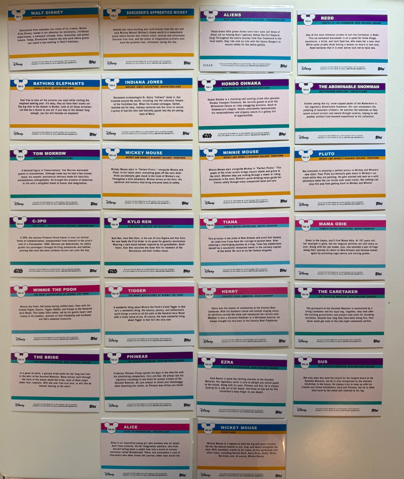 2025 Disneyland 70th Icon Inserts Choose Your Own