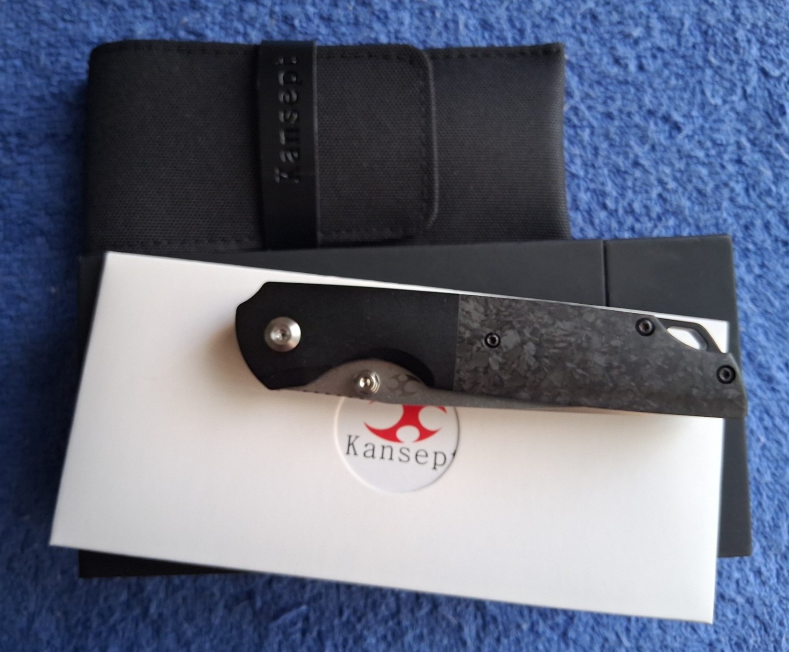 Kansept Knife -Warrior -Carbon Fiber and Titanium -Excellent condition.