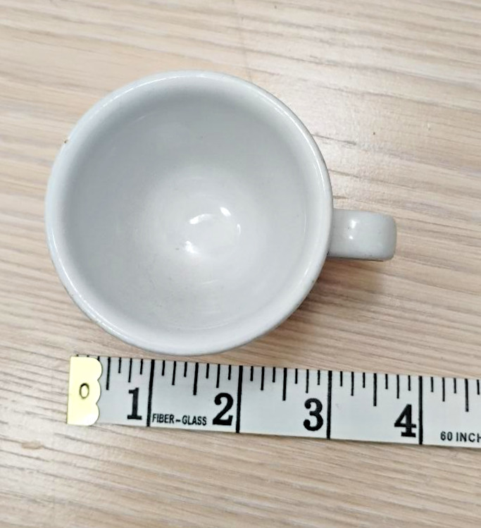 Vintage Collectible Lavazza White Espresso Demitasse Cups (Set of 2) Italy
