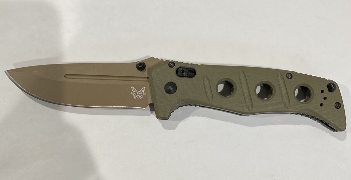 Benchmade Adamas OD Green G10 Drop-Point SKU:275FE-2 (First production) -No Clip