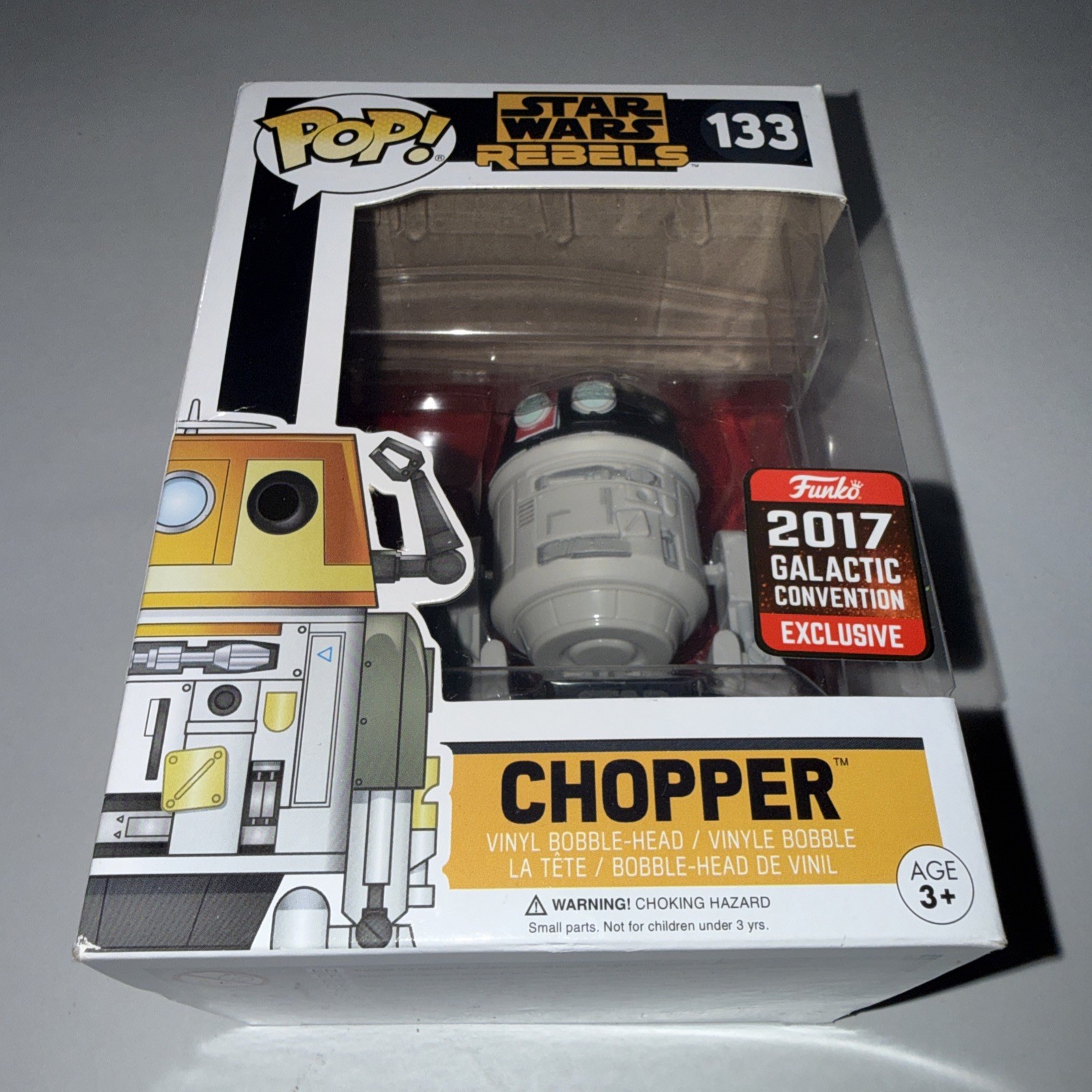 Funko Pop! Star Wars Rebels: Chopper #133 2017 Galactic Convention Exclusive