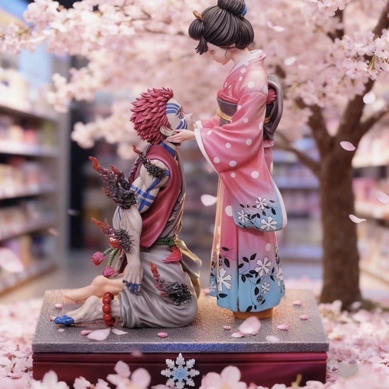 Demon Slayer Akaza Model Koyuki Statuer 27cm Figure Model Collectable Toy Gift