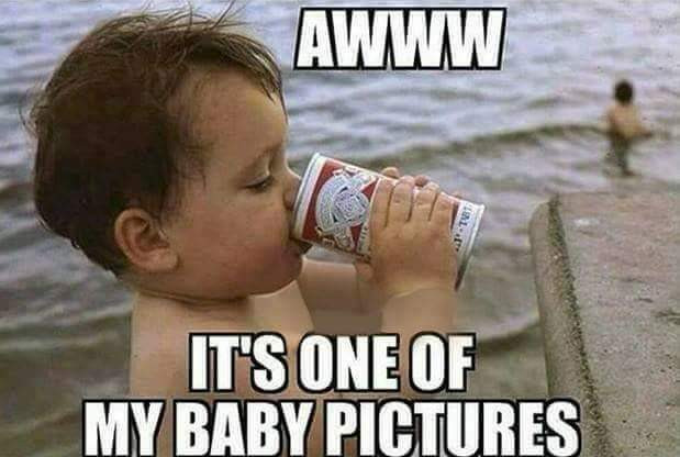 BABY PICTURE FUNNY MEME Magnet, Decal, Poster, Glossy Metal Sign