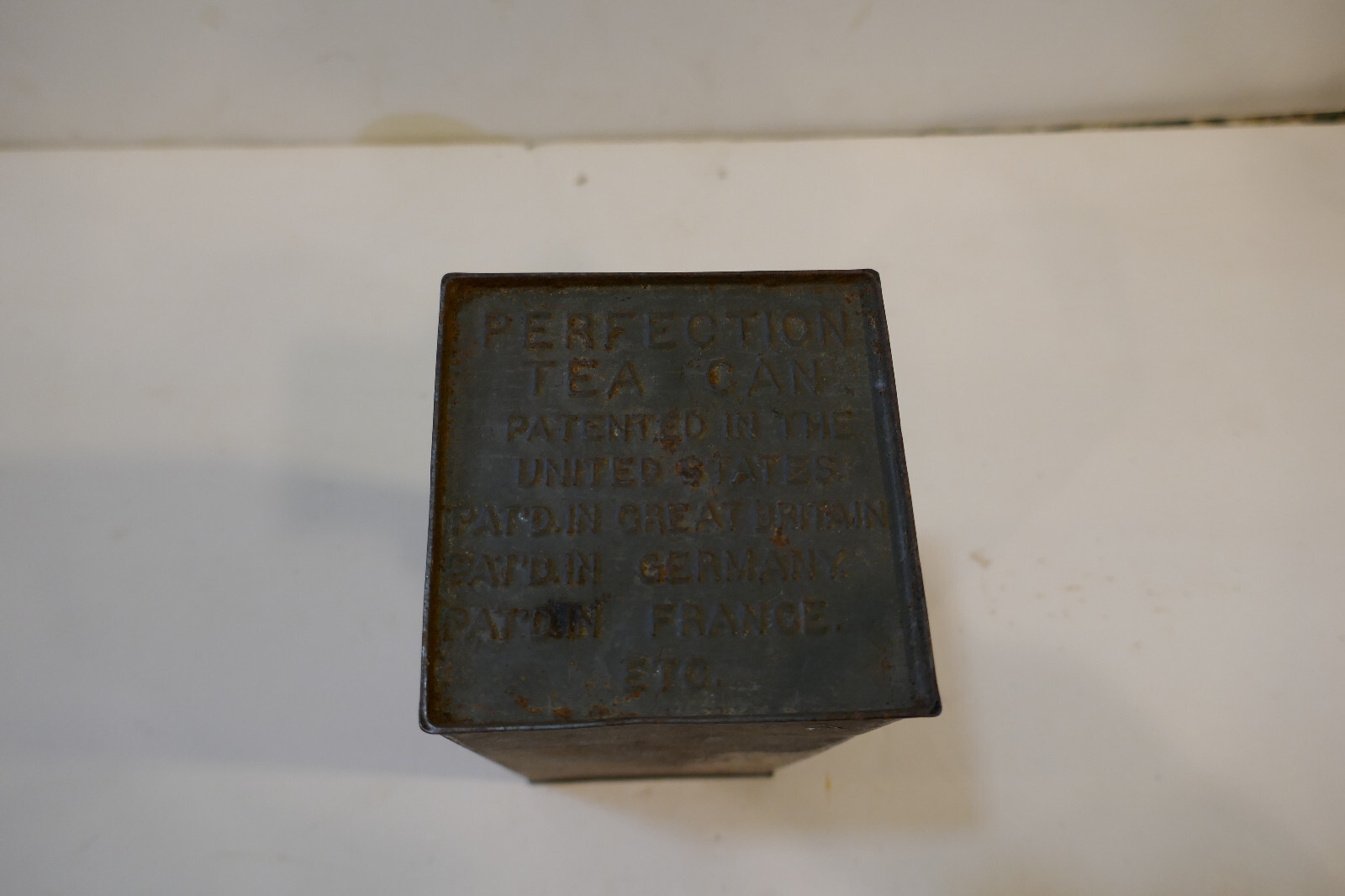 Vintage Tin Tea Can- Perfection Tea Can with Spout
