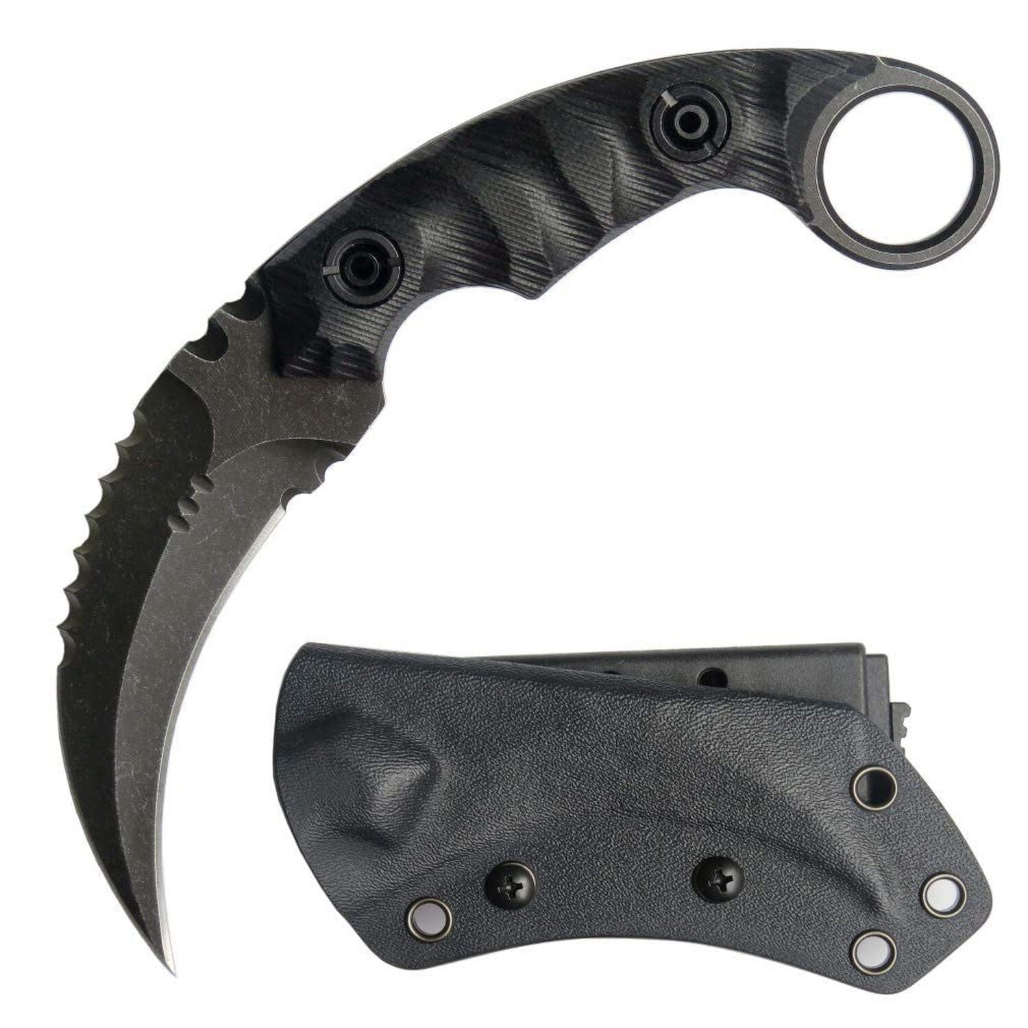 Ccanku C1691 Fixed Blade Knife D2 Steel G10 Handle 4 Inches,Outdoor Claw Knif…