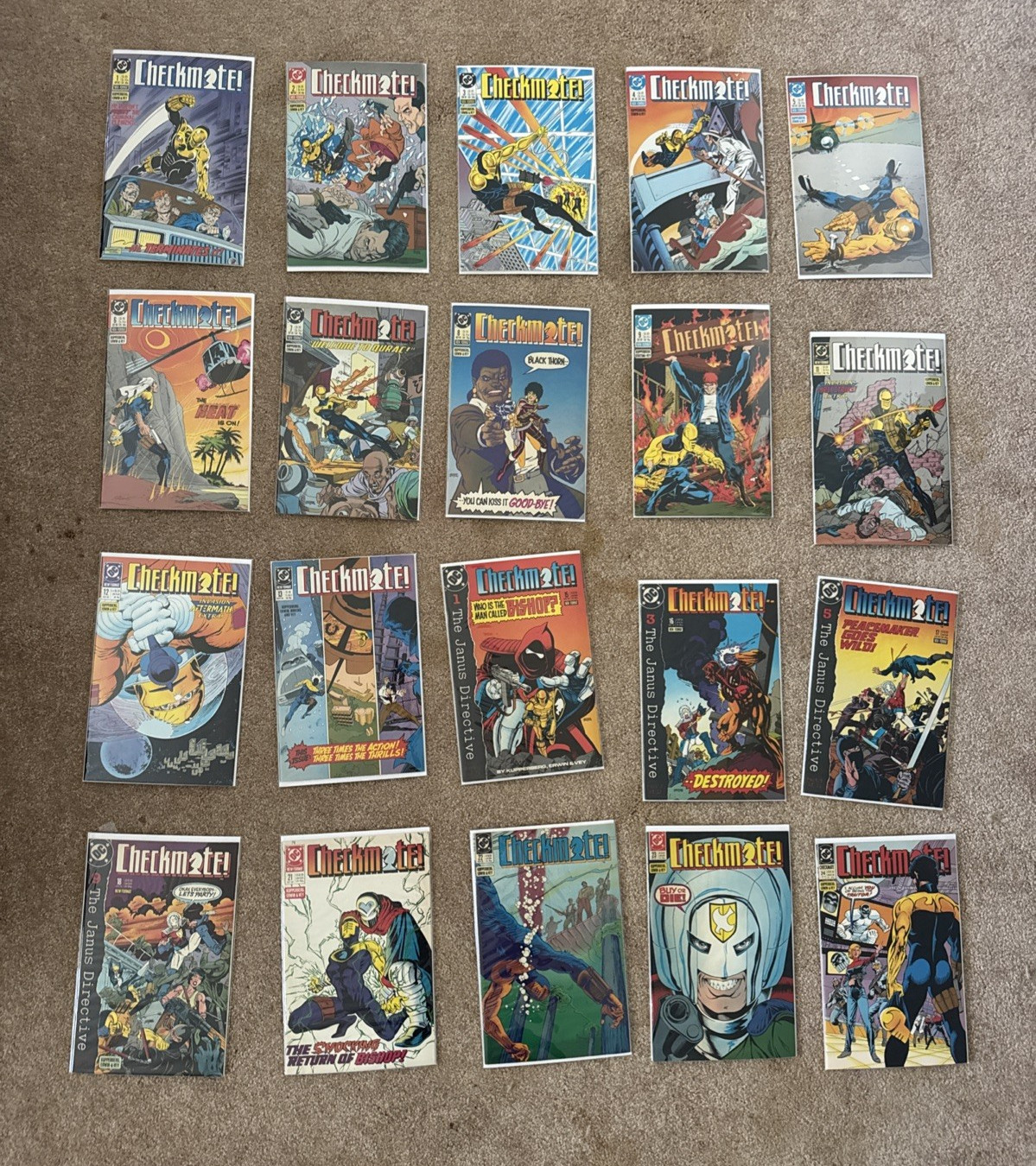 CHECKMATE 20 Comic LOT 1988 1989 DC Comics NM in BAGS # 1 2 3 4 5 6 7 8 9 11 12
