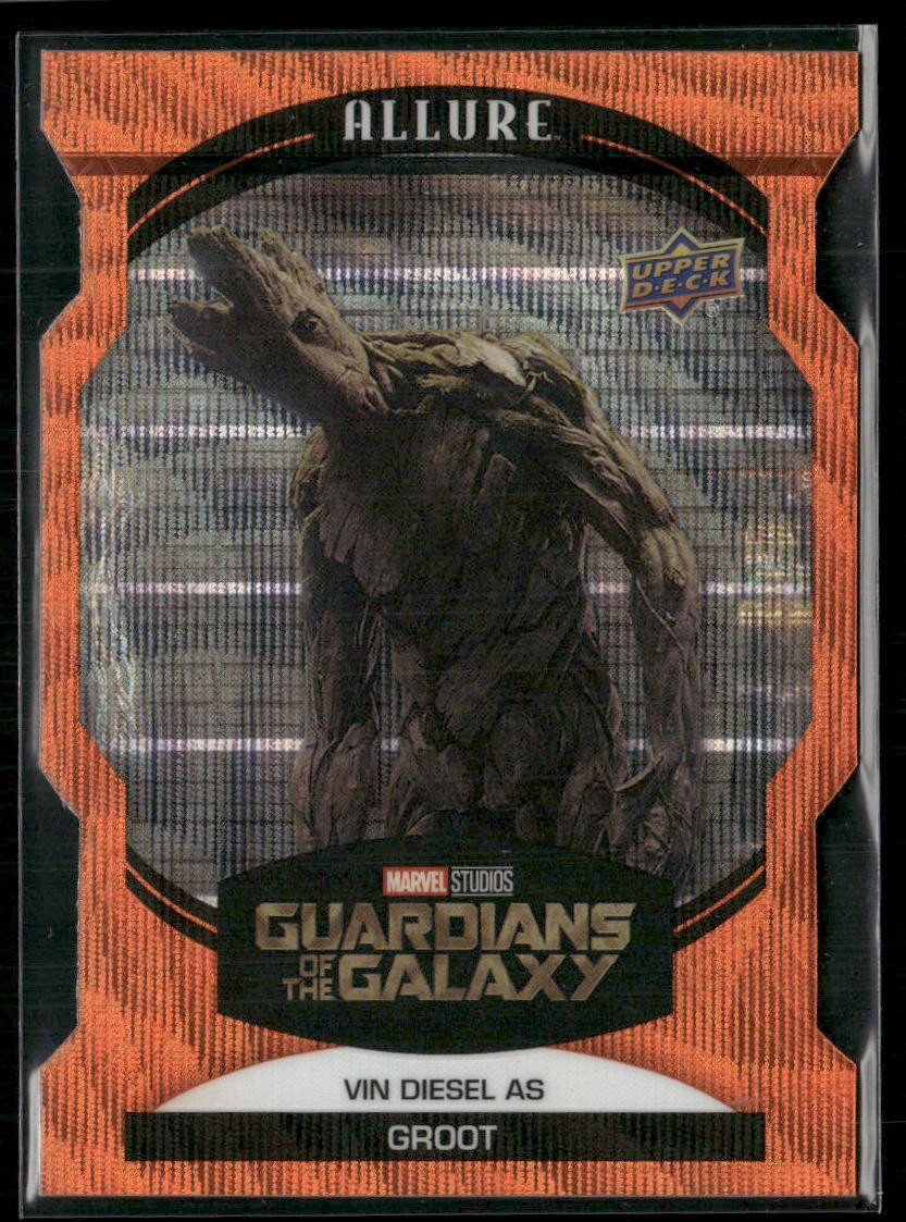 2022 UD Marvel Allure Orange Slice Die Cut #32 – Vin Diesel as Groot