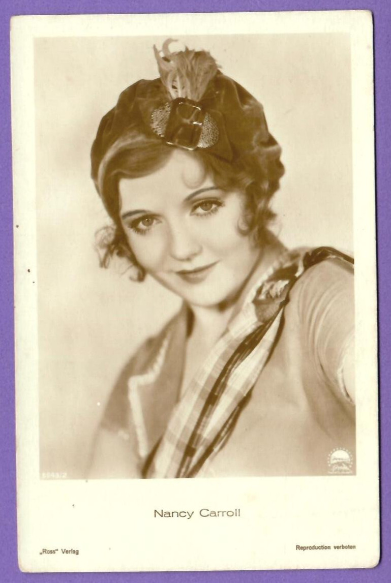 NANCY CARROLL # 6001/1 VINTAGE PHOTO PC. PUBLISHER GERMANY 3800