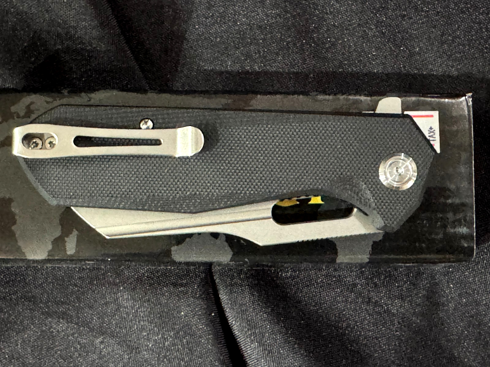 Kubey Atlas Linerlock Folding Knife 3.38″ 14C28N Sandvik Steel Blade G10 Handle