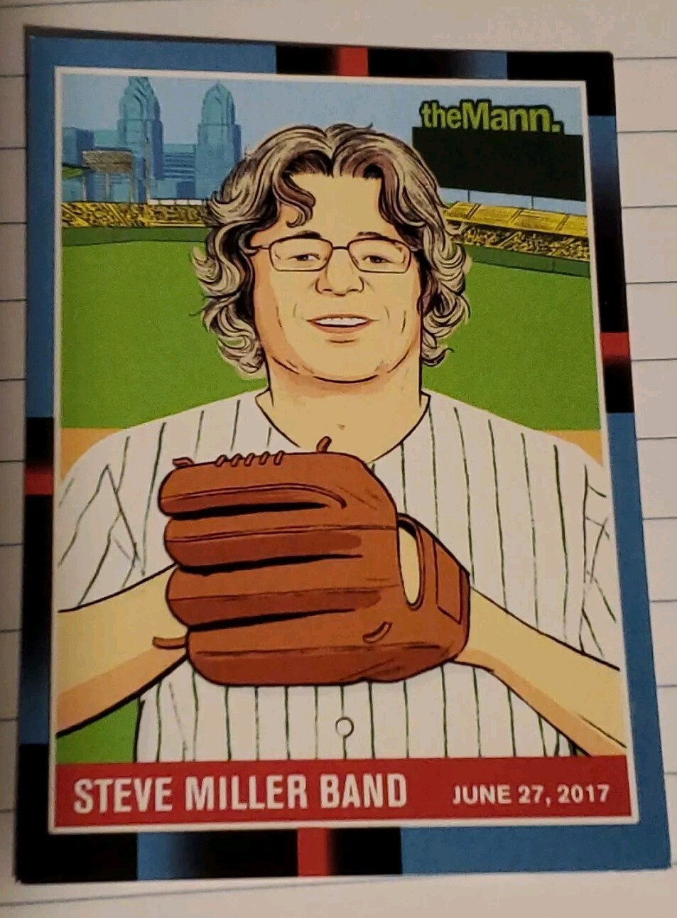 STEVE MILLER BAND CONCERT TOUR 2017 MANN MUSIC CENTER PHILADELPHIA TRADING CARD