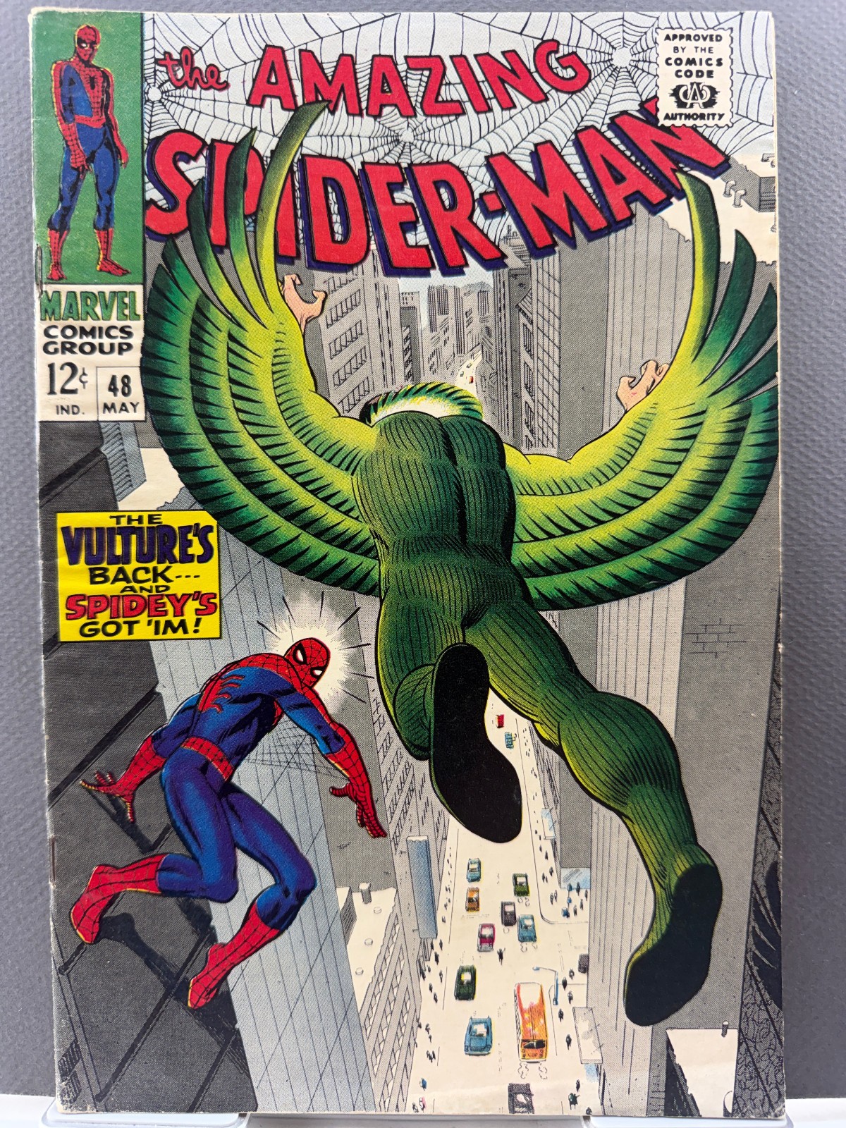 Amazing Spider-Man #48 Marvel Comics 1966 Stan Lee John Romita Good- rust, stain