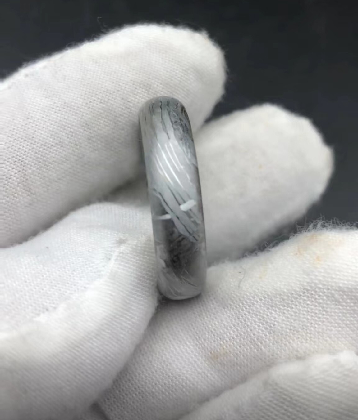 Round Meteorite RING Muonionalusta meteorite wedding ring,Leave a message size!
