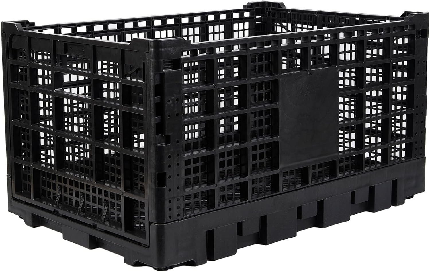 1/2/5/10PCS Collapsible Milk Crate 52L Stackable Storage Bin Container Organizer