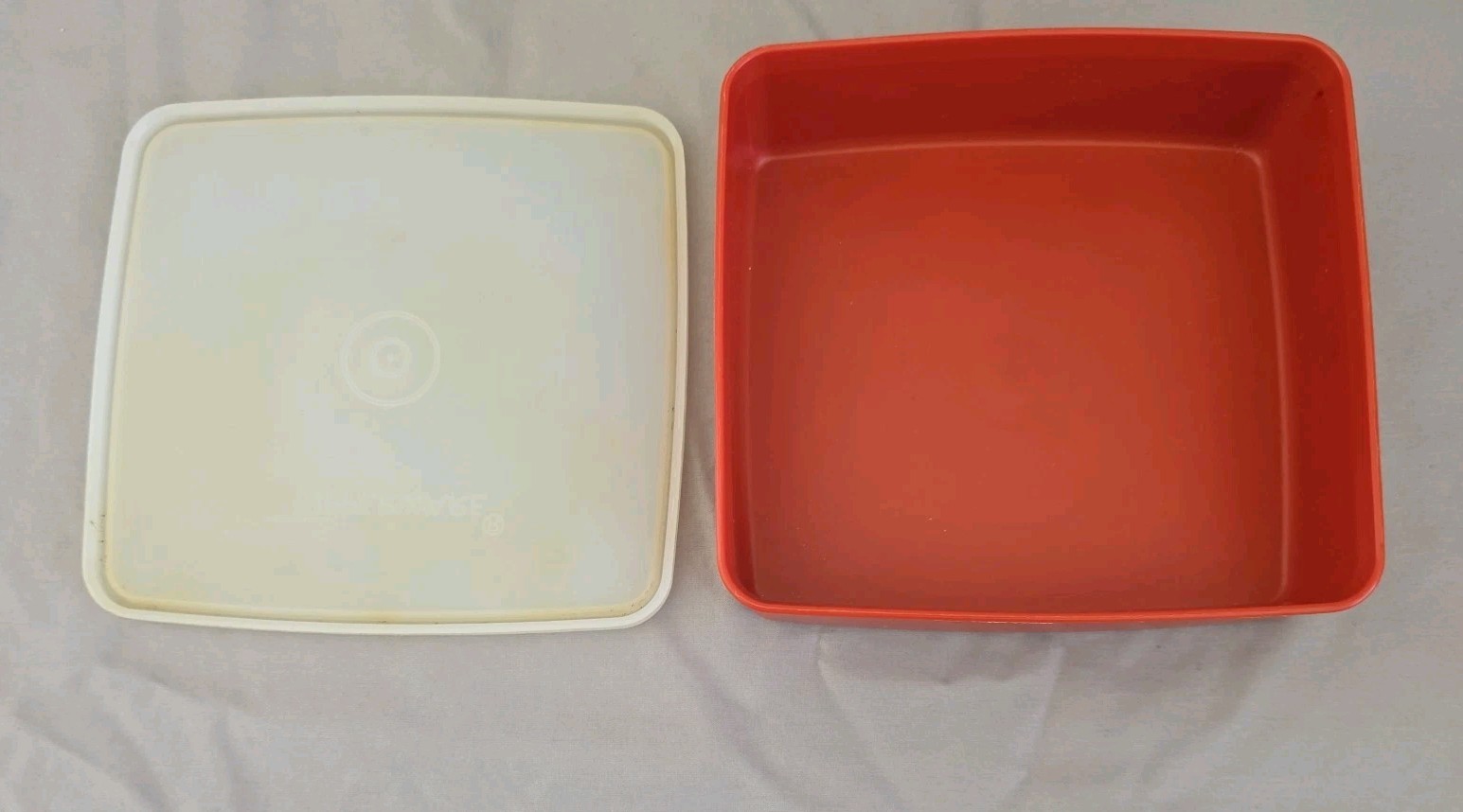 Vintage Tupperware Storage Containers Set in Paprika Red Lot of 14 with Lids