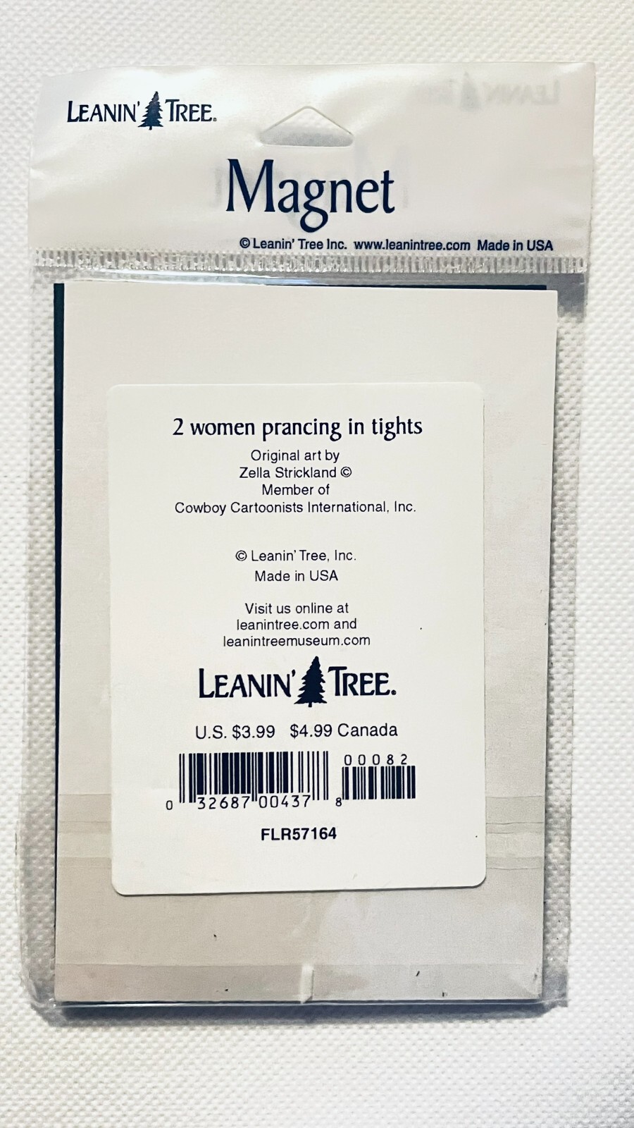 NEW Leanin Tree Flex Magnet “BURN DOUBLE THE CALORIES…EXERCISE WITH A FRIEND!”