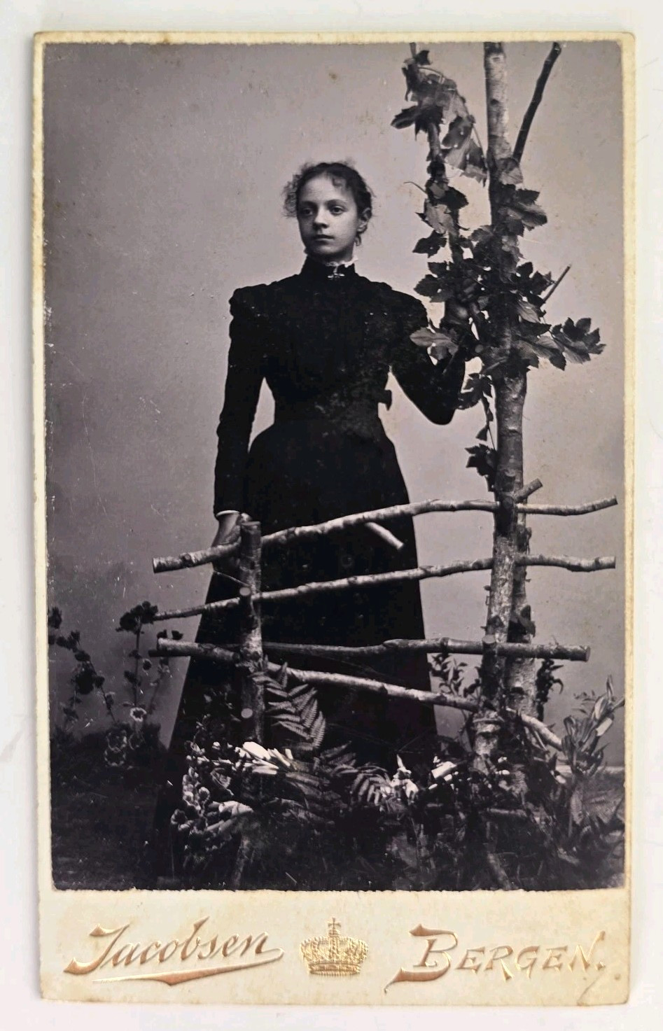 Antique CDV Photo Stunning Unique African American Woman Jacobsen Bergen Norway