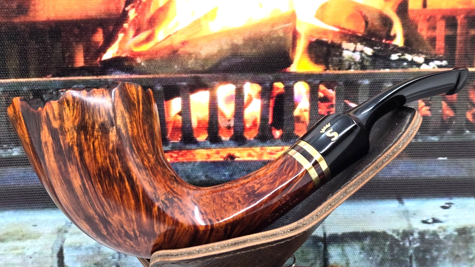 Stanwell Brass Band (126) Smooth Bent Dublin Plateau Estate Pipe (1970s-1990’s)