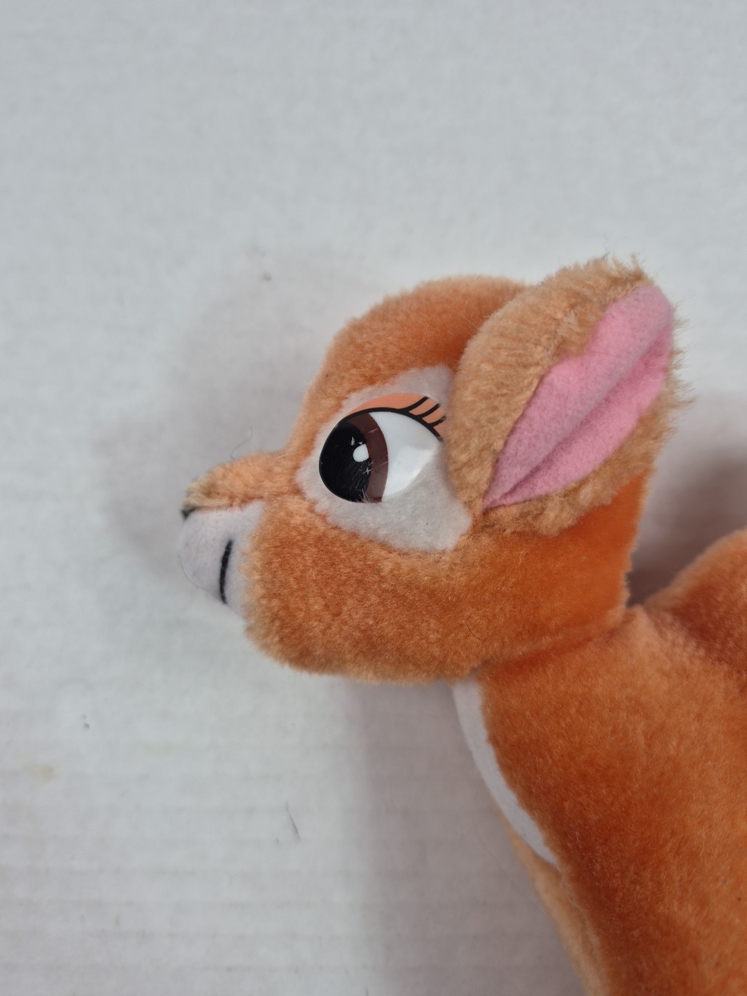 Vintage Walt Disney Productions Bambi Plush Deer Animal 7” Korea Small Brown