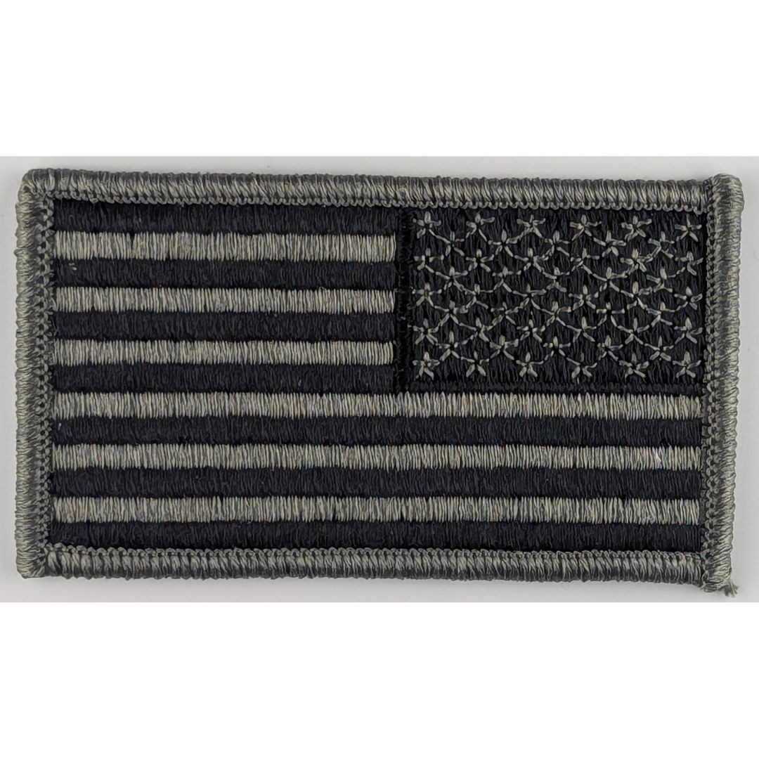 Reverse American Flag Patch – Subdued UCP/ACU Foliage Green – Sew-On Patch