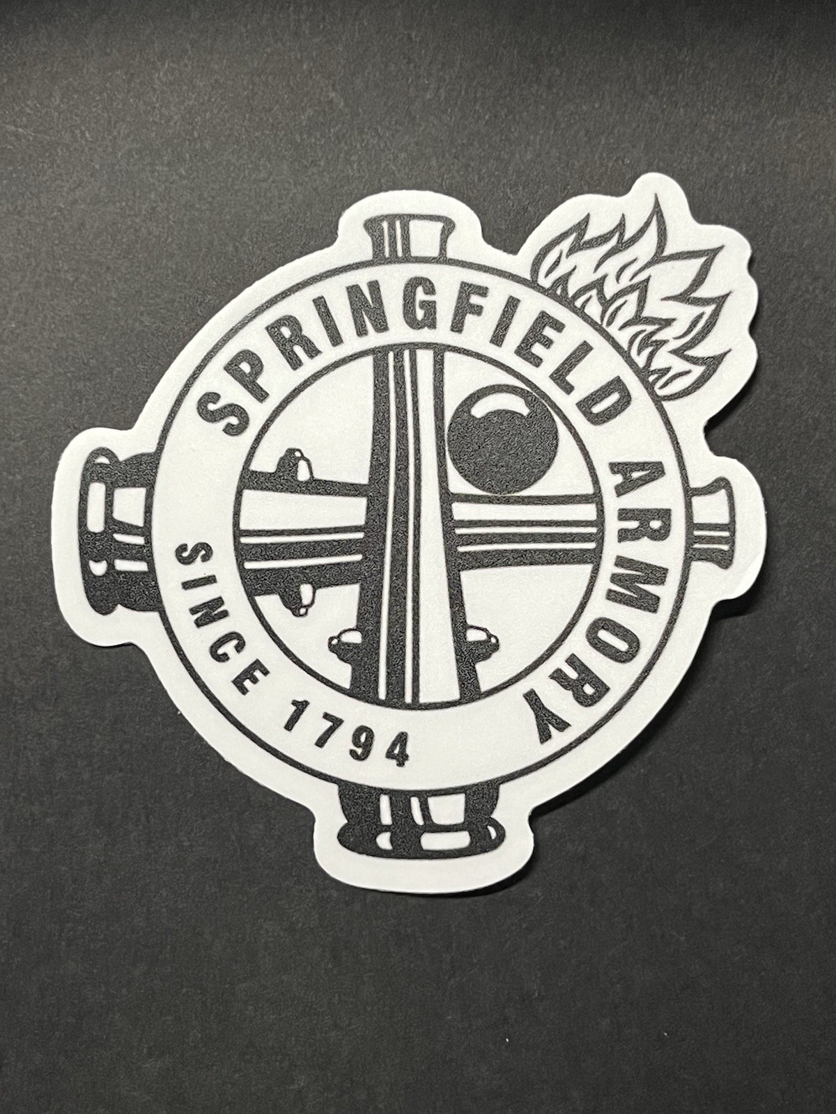 Springfield ArmoryDie Cut Decal Vinyl Sticker Gun Safe Indoor/outdoor 3.25”
