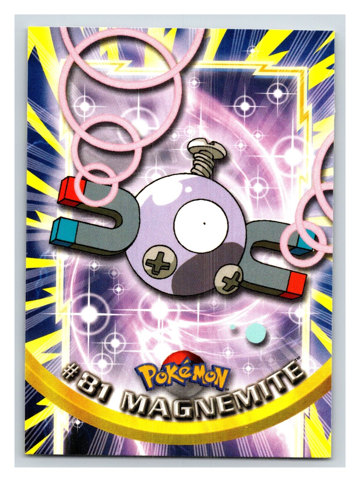 Topps Pokemon TV Animation Edition Series 2 Blue Logo Magnemite #81