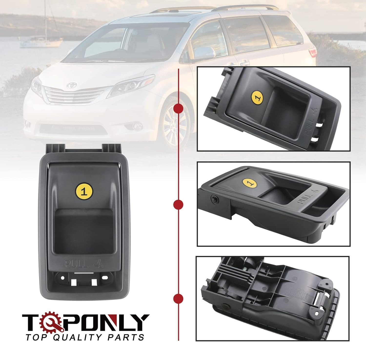 Folding Seat Latch Release Handle | Compatible with 11-20 Toyota Sienna