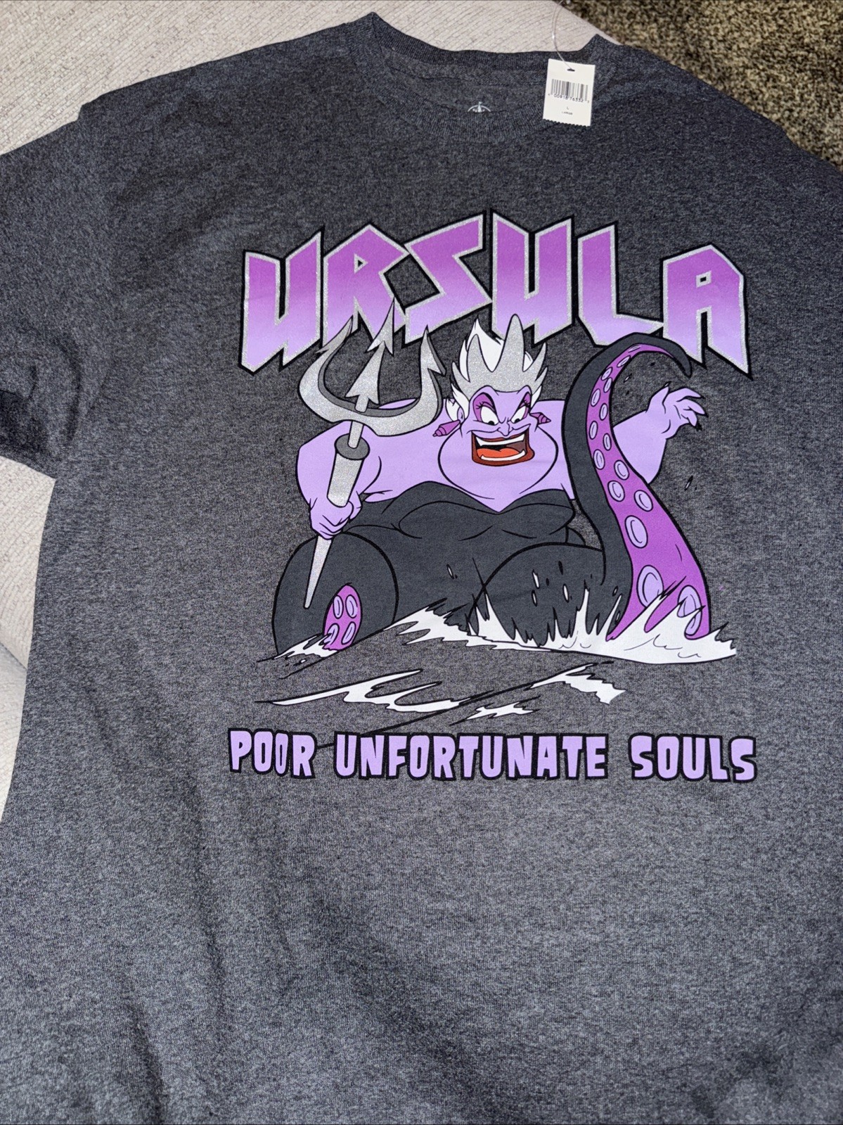 Disney Parks URSULA Poor Unfortunate Souls THE LITTLE MERMAID T-Shirt L NEW