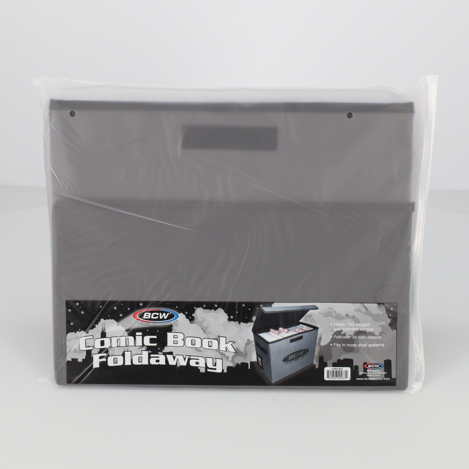 (12) BCW Foldaway Comic Book Storage Box Light-Weight Collapsible Modern/Silver