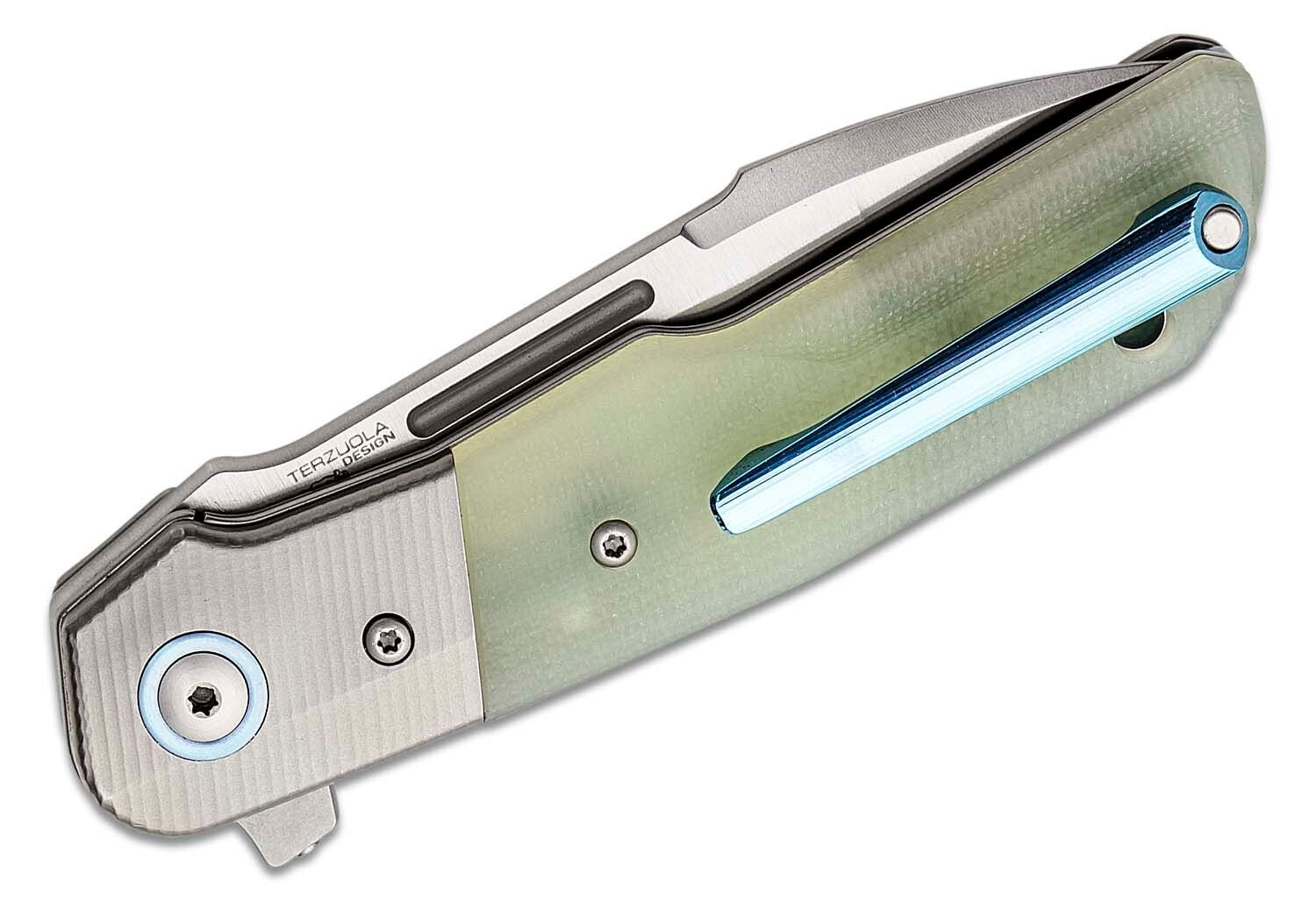 MKM-Maniago Knife 2.99″ Folding Bohler M390 Steel Blade G10/Titanium Bolsters
