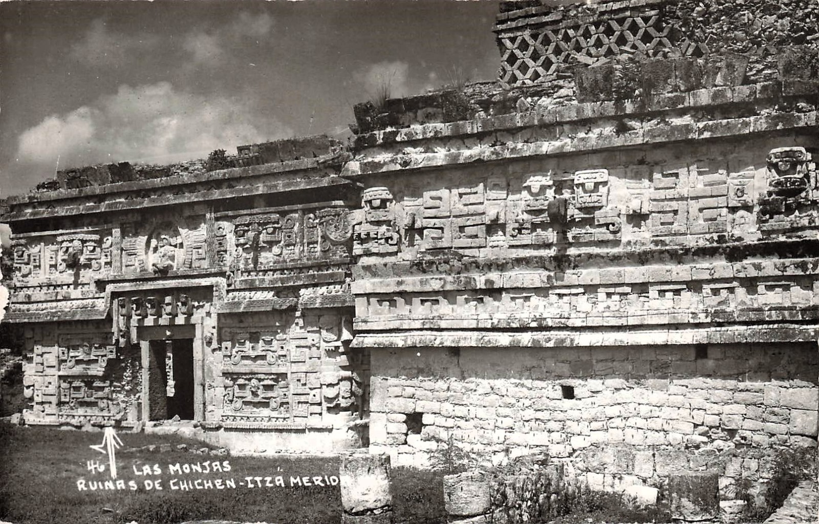 RPPC Chichen Itza Yucatan Mexico Maya civilization Nuns House Photo Postcard F43