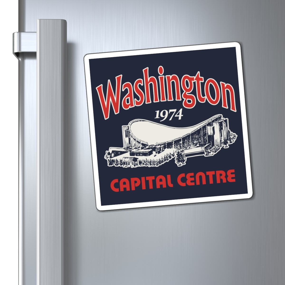 Capital Centre 1974 6″ Retro Fridge Magnet – Washington Capitals Hockey
