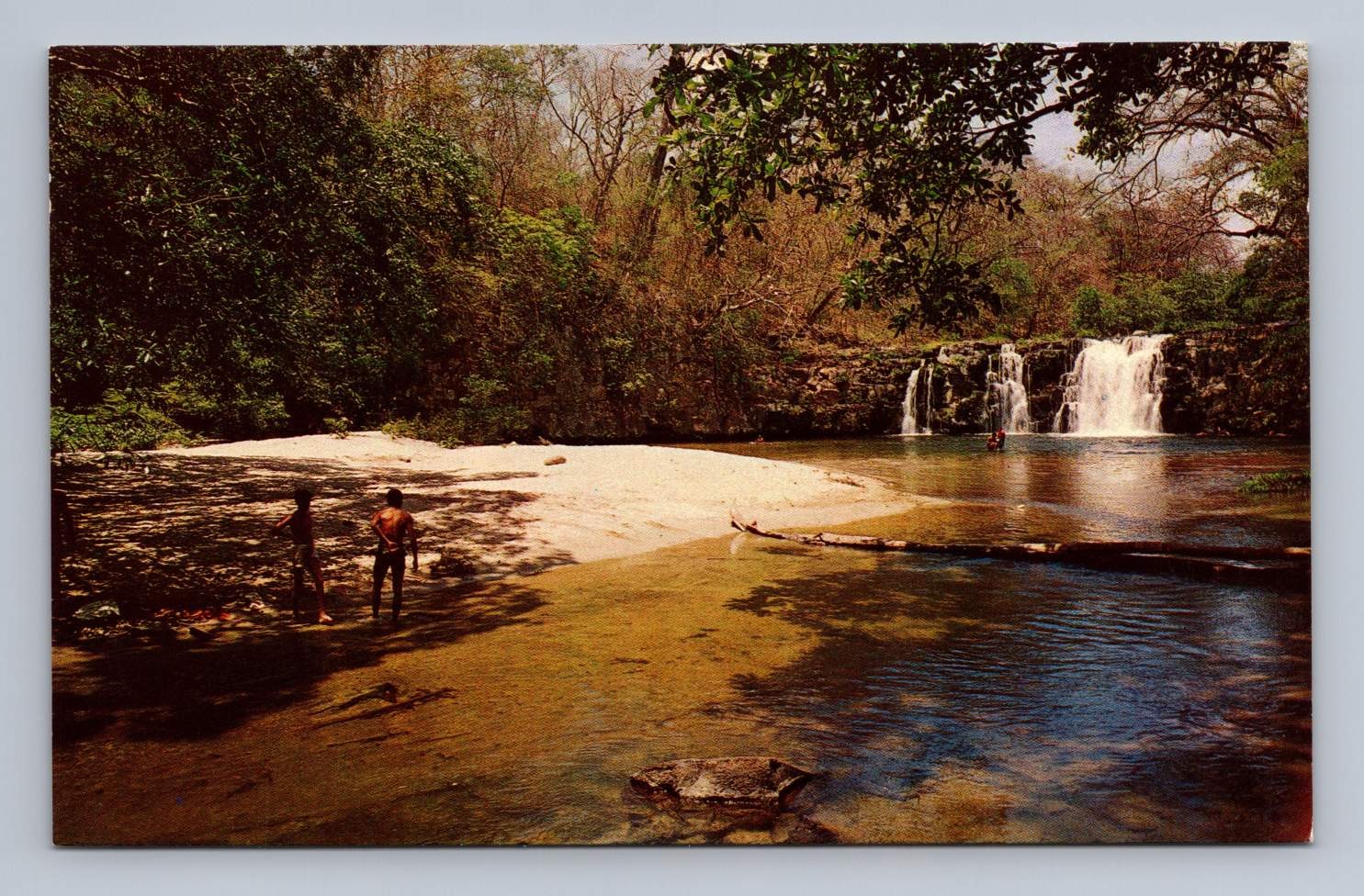 Vintage Costa Rica Postcard LIBERIA Rio El Salto Waterfall Guanacaste