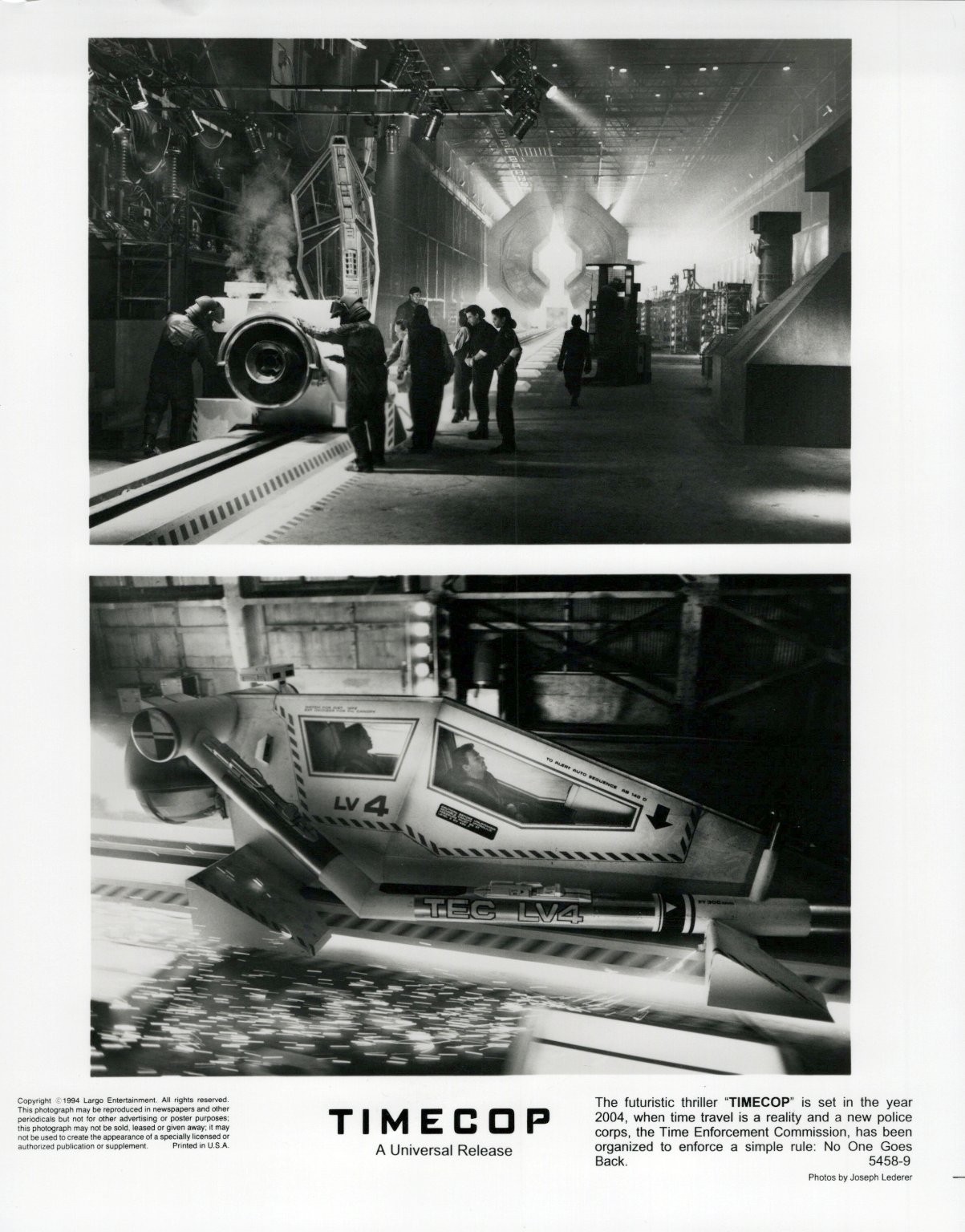 Timecop Movie Joseph Lederer Silver Gelatin Print 1994 Sci-Fi Production Still