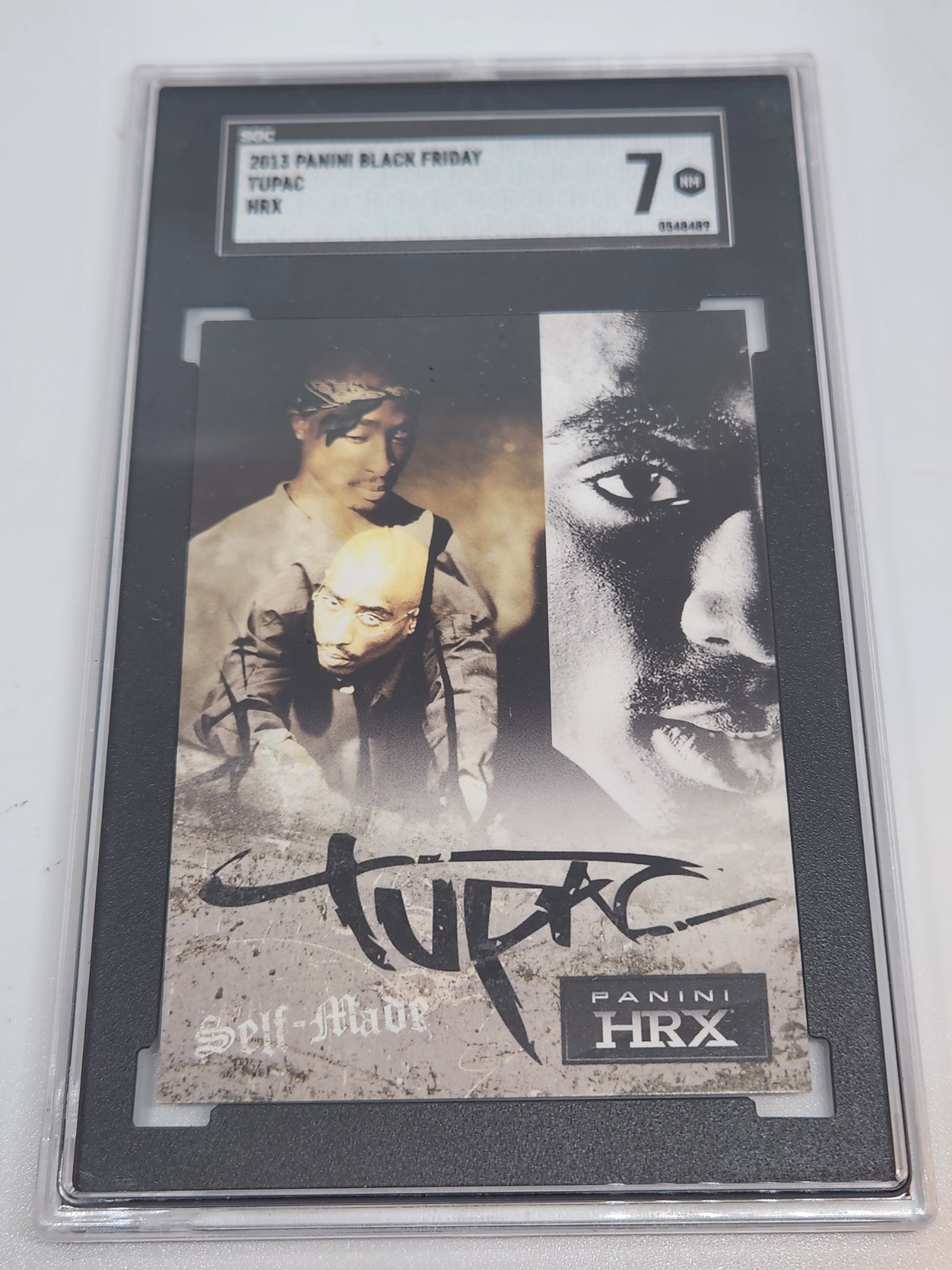 2013 Panini Black Friday Tupac Self – Made, Panini HRX Graded 7 by SGC