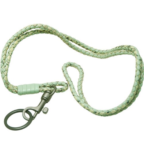 Bottega Veneta Intrecciato Python Water Snake Neck Strap Keyring