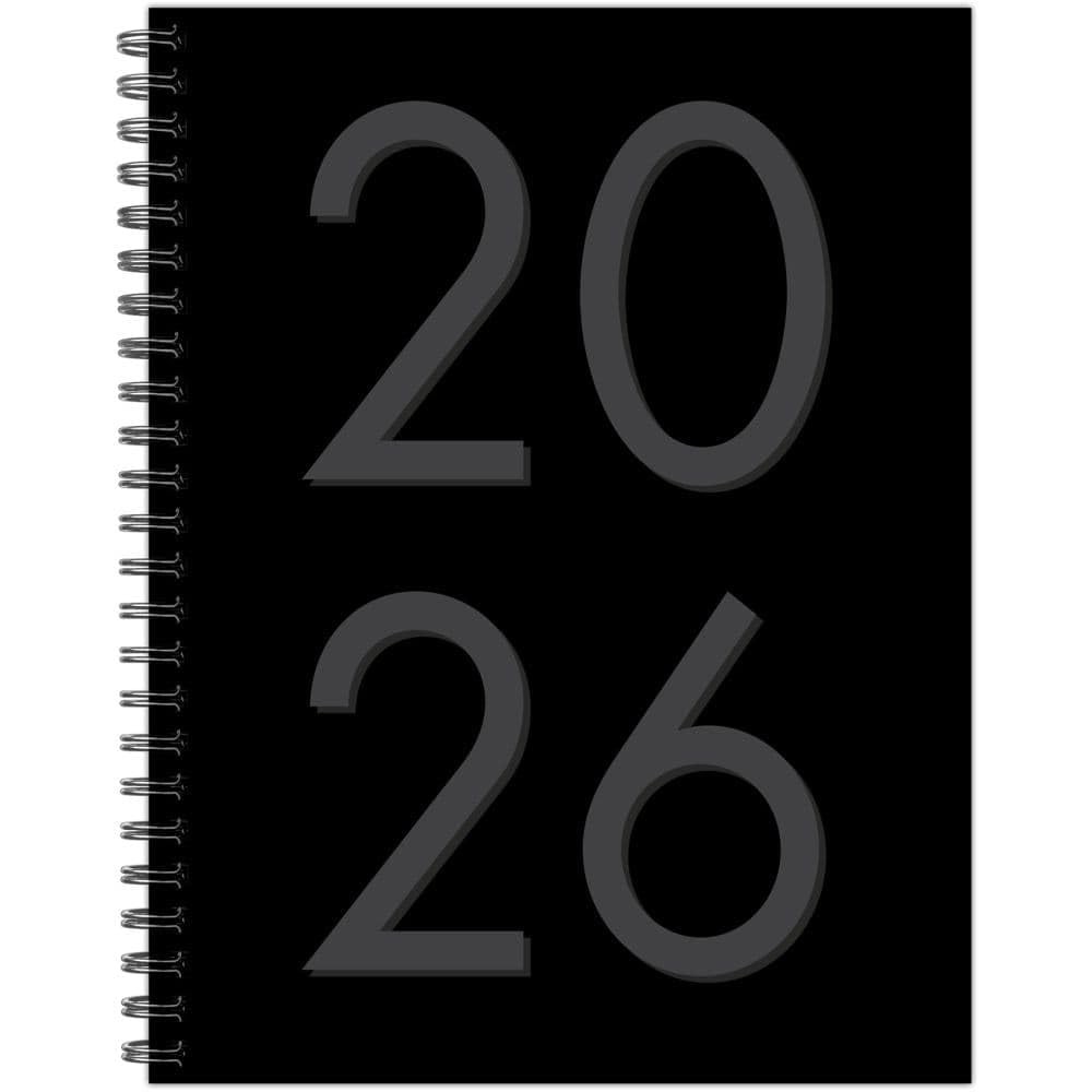 Willow Creek Press, Black 6.5×8.5 Weekly 2026 Planner, 6.5″ x 8.5″,