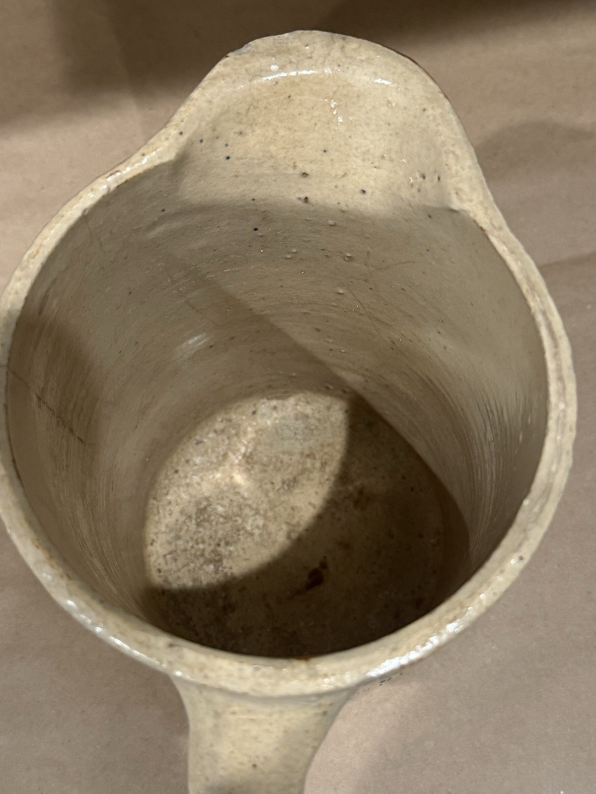 Antique Advertising Stoneware Pitcher O.L. Gregory Vinegar Co Paducah KY