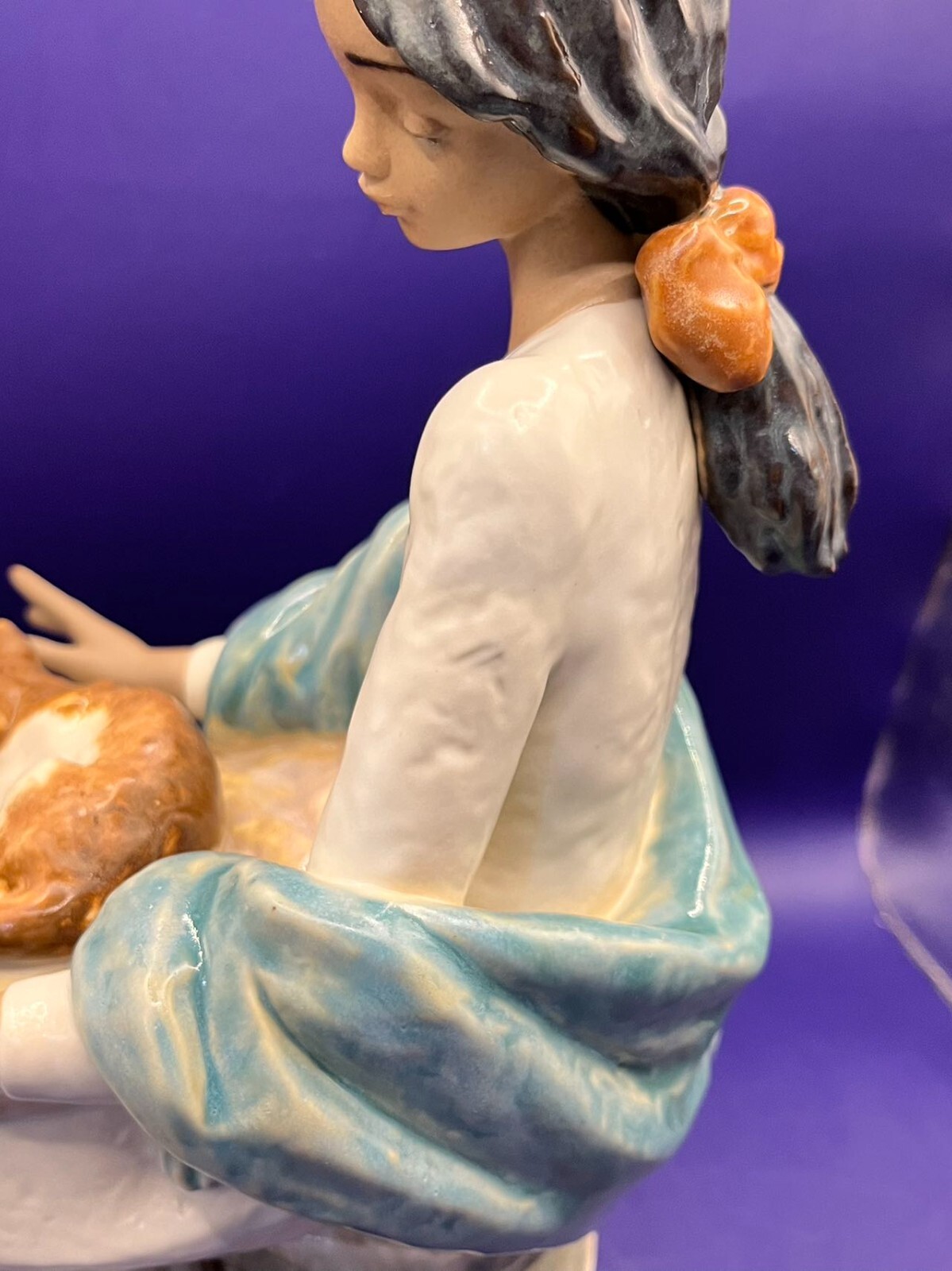 Lladro Figurine Peaceful Rest Gres Finish #12295 With Box 26cm/10.2in Rare