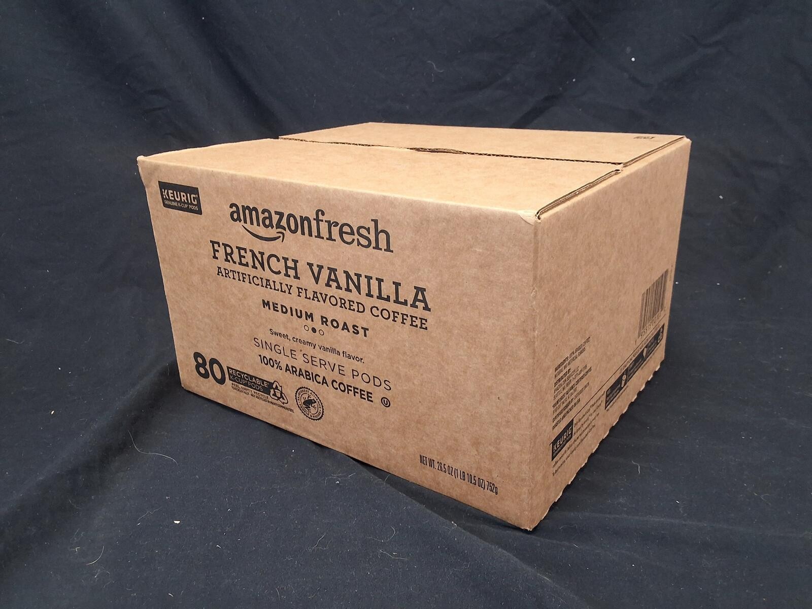 Amazon Fresh French Vanilla Medium Roast Coffee Pods – 80ct