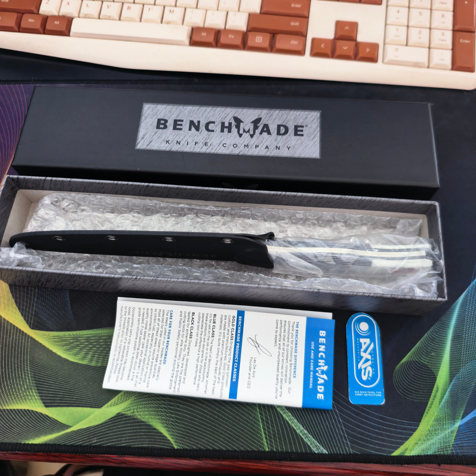 Benchmade Meatcrafter 15500 D2 Steel Black G10 Fixed Blade Hunting Knife