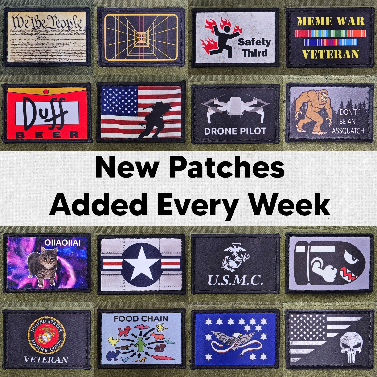 Nuke The Whales Patch 2×3 Moral Tactical Military Army USA Flag Hook & Loop
