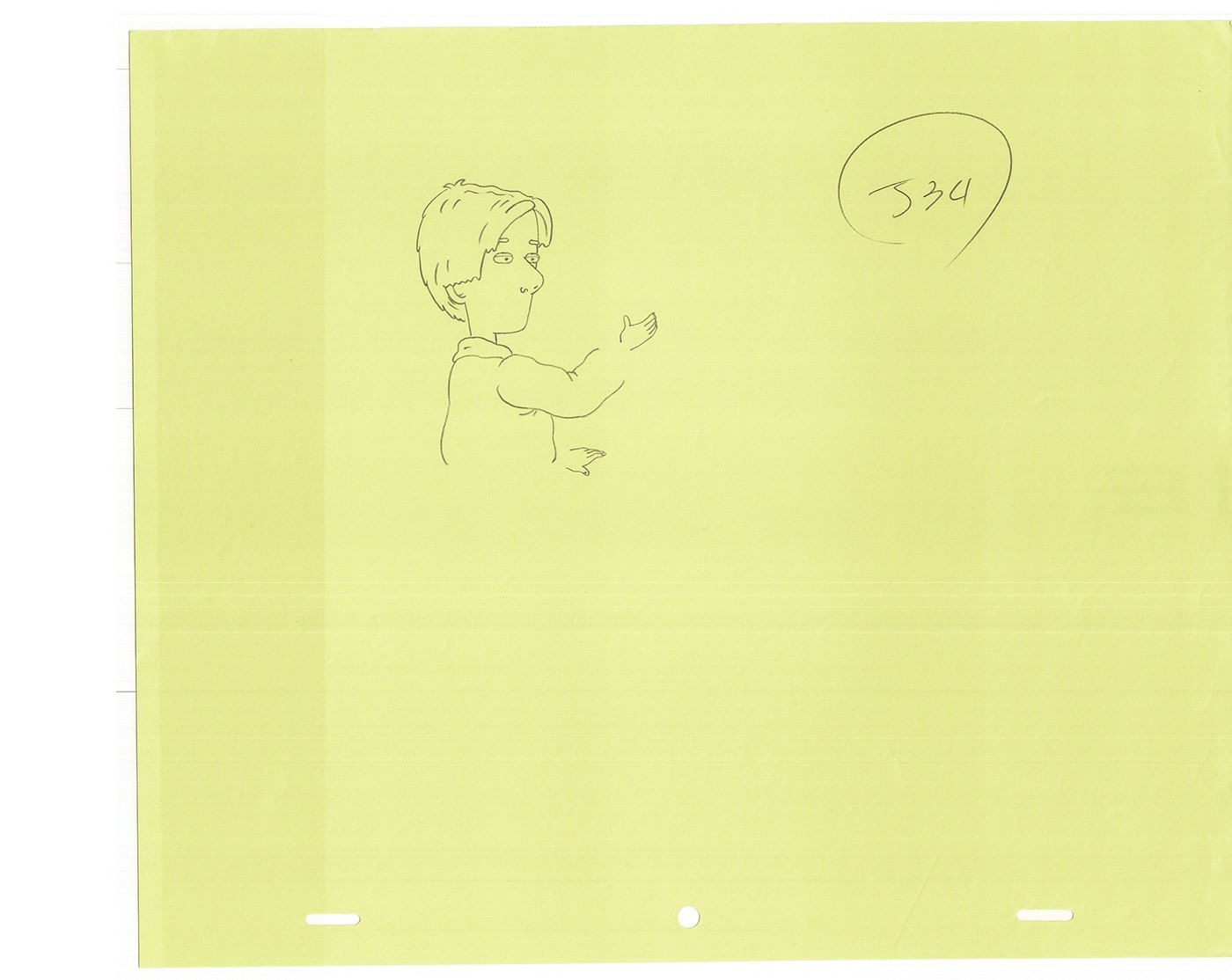 David Spade Sammy Grp of 22 Partial Cel Drawings Production TV Cartoon SNL 2000