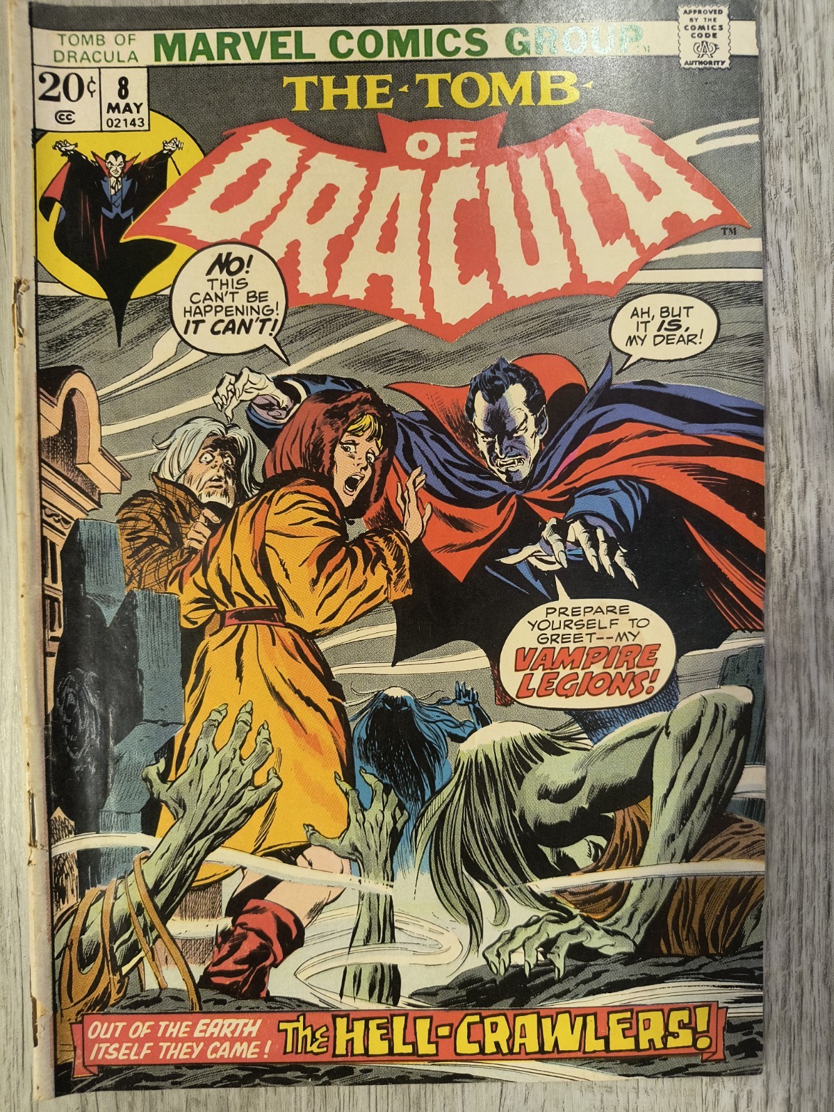 Tomb of Dracula #8 (Marvel Comics May 1973)