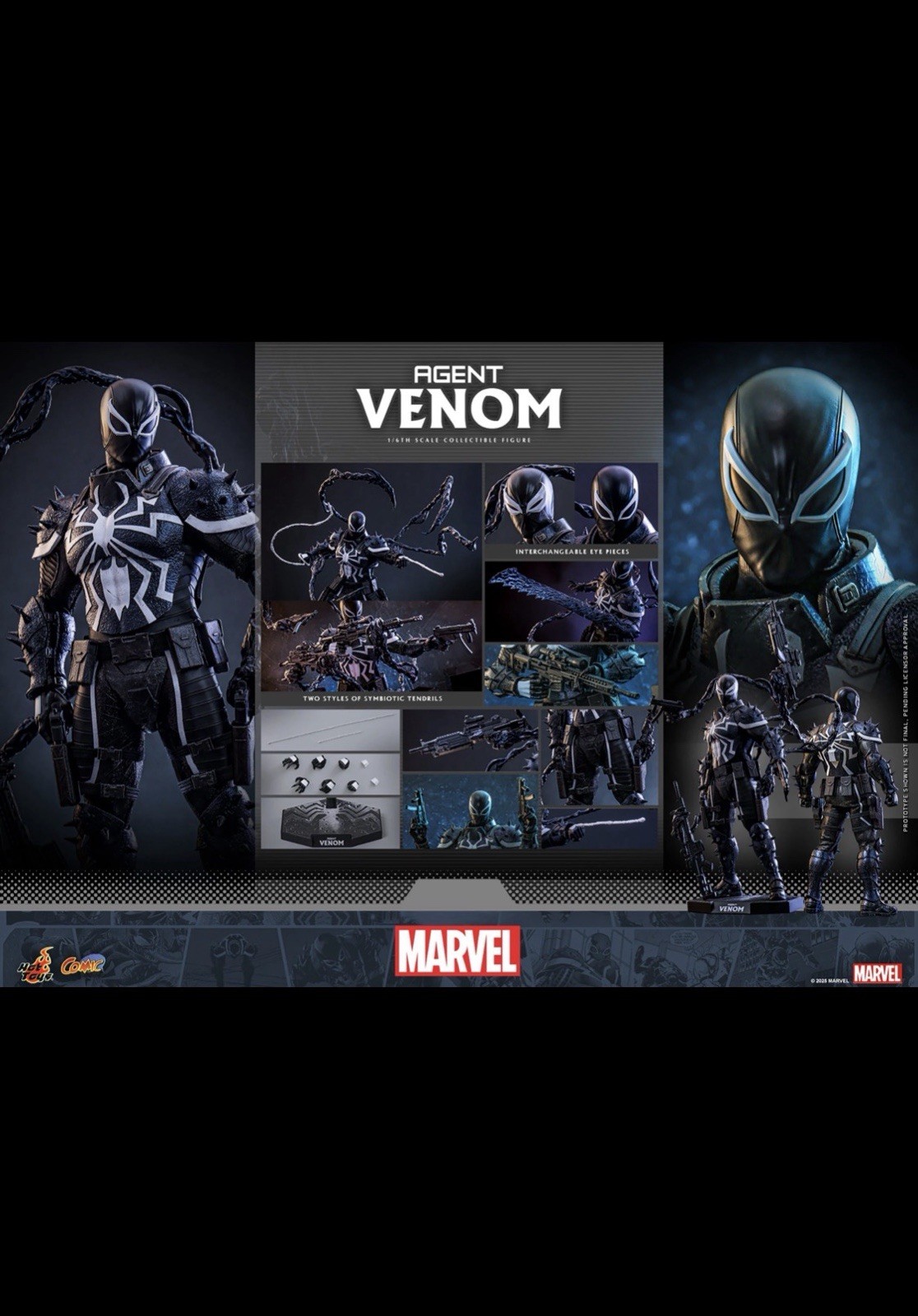Hot Toys Marvel Spider-Man Agent Venom VGM69 CMS025 1/6 Sideshow Eddie Brock