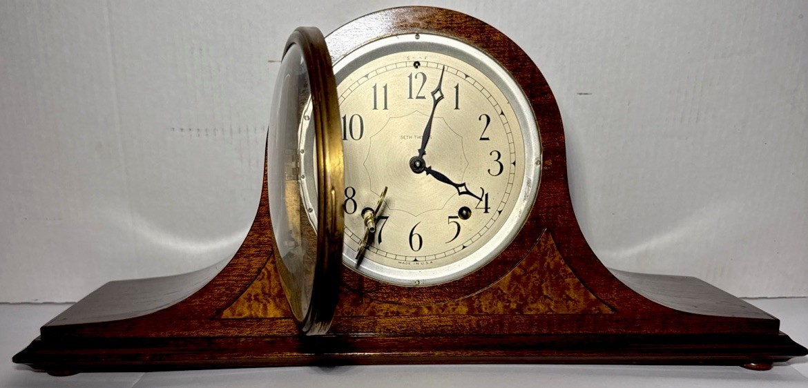 BEAUTIFUL SETH THOMAS MANTEL MANTLE CLOCK CYMBAL 11 BIM BAM QUARTER HOUR CA 1941