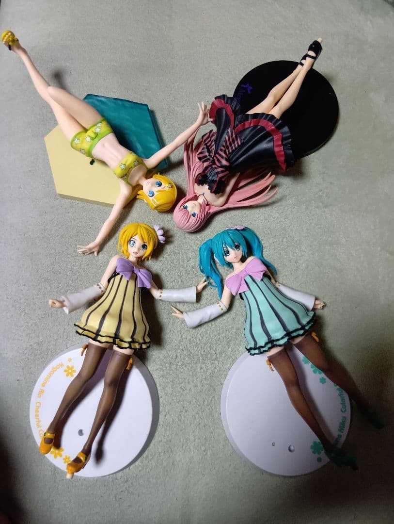 Hatsune Miku Luka Kagamine Rin Figure Set Collectible Anime Figures Japan